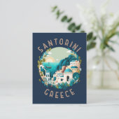 Santorini Griekenland - Cirkel in nood Briefkaart (Staand voorkant)