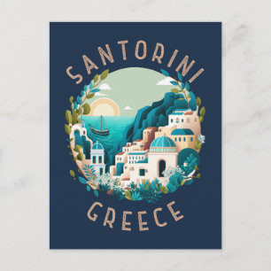 Santorini Griekenland - Cirkel in nood Briefkaart