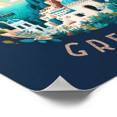 Santorini Griekenland - Cirkel in nood Poster (Hoek)