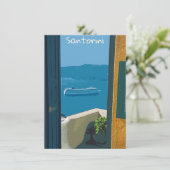 Santorini, Griekenland cruiseschepen (Staand voorkant)