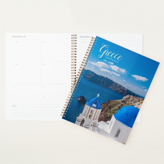 Santorini Griekenland Dag Week Planner (Display)