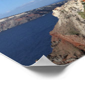 Santorini, Griekenland, dorp Oia, fotografie; Poster (Hoek)