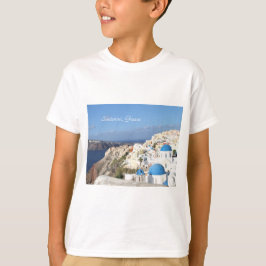 Santorini, Griekenland, dorp Oia, shirt van het ki