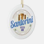 Santorini Griekenland  Egeïsche Cycladen Keramisch Ornament (Rechts)