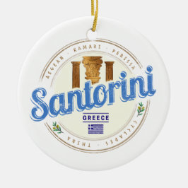 Santorini Griekenland  Egeïsche Cycladen Keramisch Ornament