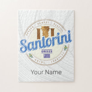 Santorini Griekenland Egeïsche Cycladen Legpuzzel