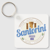 Santorini Griekenland Egeïsche Cycladen Sleutelhanger (Voorkant)