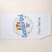 Santorini Griekenland Egeïsche Cycladen Strandlaken (Voorkant)