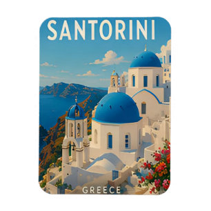 Santorini Griekenland Egeïsche Klifzijde Eiland On Magneet