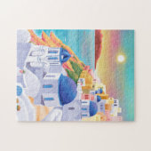 Santorini Griekenland Europa Kunst Bestemming Reiz Legpuzzel (Horizontaal)