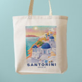 Santorini Griekenland Europa Kunst Bestemming Reiz Tote Bag