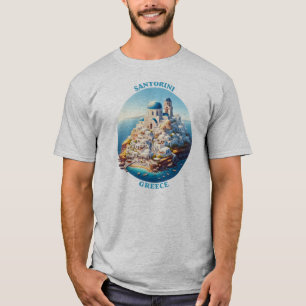 Santorini Griekenland Europa T-shirt