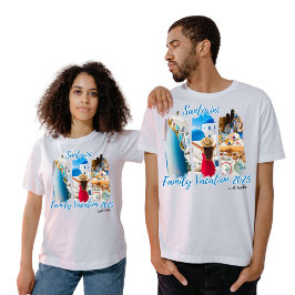 Santorini Griekenland Familie Vakantie Zomer Vakan T-shirt