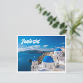 Santorini Griekenland Foto Briefkaart (Staand voorkant)