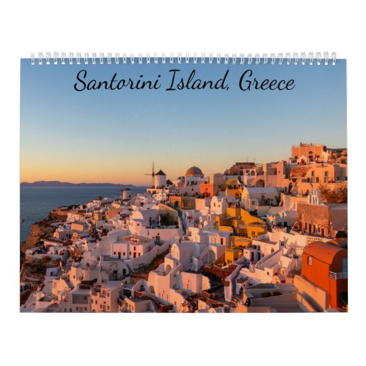 Santorini, Griekenland Foto Kalender (Hoes)