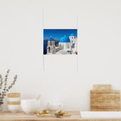 Santorini, Griekenland Foto Print (Keuken)