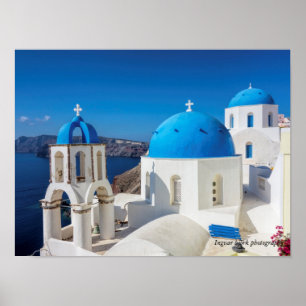 Santorini, Griekenland Foto Print