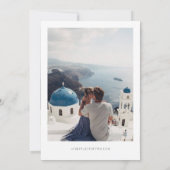 Santorini Griekenland Foto Sla de datum op Kaart (Achterkant)