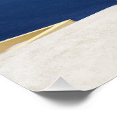 Santorini, Griekenland Glanzend Poster (Hoek)