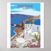Santorini Griekenland  Griekenland Poster (Voorkant)