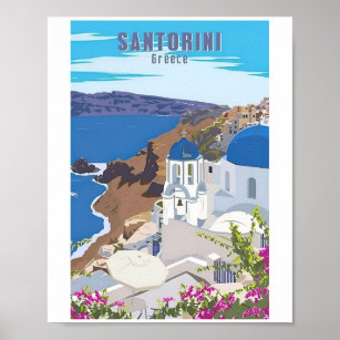 Santorini Griekenland  Griekenland Poster