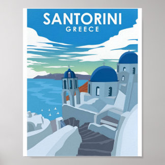 Santorini Griekenland  Griekenland Poster