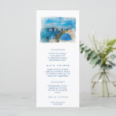Santorini, Griekenland, griekse trouwmenukaarten Menu (Staand voorkant)