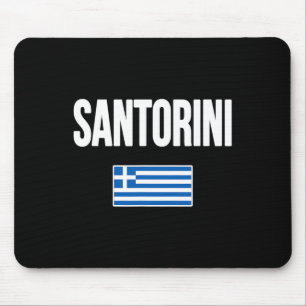 Santorini Griekenland Griekse Vlag Souvenir Vakant Muismat