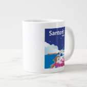 Santorini Griekenland Grote Koffiekop (Voorkant rechts)
