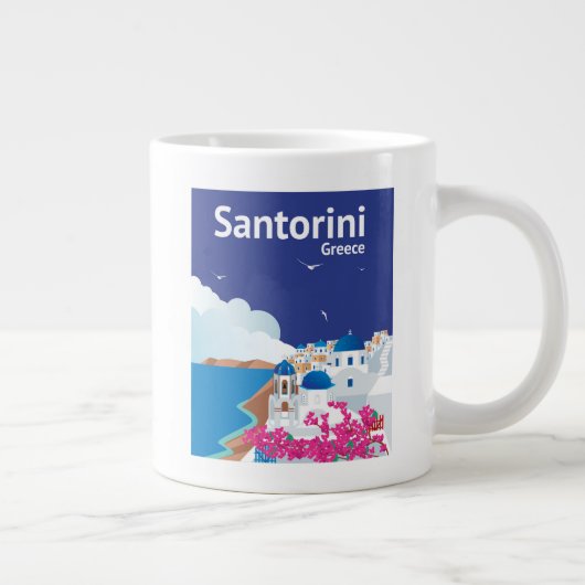 Santorini Griekenland Grote Koffiekop (Rechts)