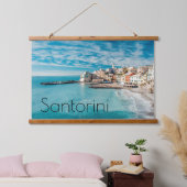 Santorini Griekenland Hangend Wandkleed (Slaapkamer)