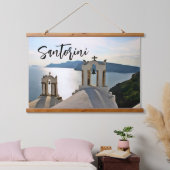 Santorini Griekenland Hangend Wandkleed (Slaapkamer)