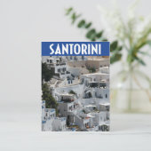 Santorini, Griekenland, heuvelarchitectuur Briefkaart (Staand voorkant)