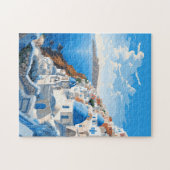 Santorini Griekenland Iconisch eiland Reizen Kunst Legpuzzel (Horizontaal)