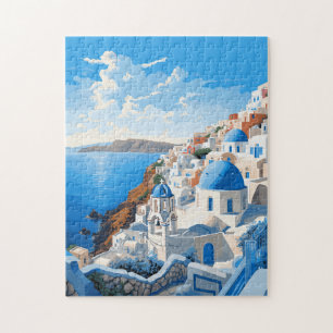 Santorini Griekenland Iconisch eiland Reizen Kunst Legpuzzel