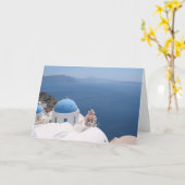 Santorini Griekenland Kaart (Gele Bloem)