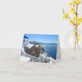 Santorini, Griekenland Kaart (Gele Bloem)