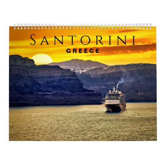 Santorini, Griekenland Kalender (Hoes)