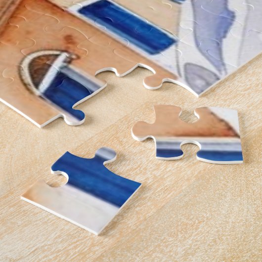 Santorini Griekenland Keepsake Waterverf Puzzel Legpuzzel (Zijkant)