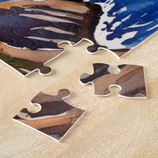 Santorini Griekenland Keepsake Waterverf Puzzel Legpuzzel (Zijkant)