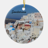 Santorini, Griekenland Keramisch Ornament (Voorkant)