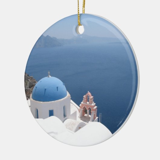 Santorini Griekenland Keramisch Ornament (Links)