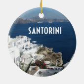 Santorini Griekenland Keramisch Ornament (Achterkant)