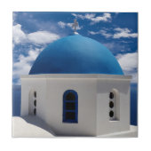 Santorini, Griekenland Keramische Tegel Tegeltje (Voorkant)