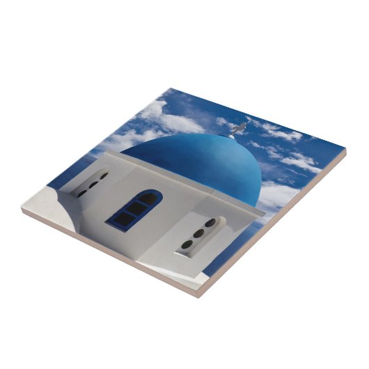 Santorini, Griekenland Keramische Tegel Tegeltje (Zijkant)