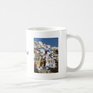 Santorini, Griekenland Koffiemok
