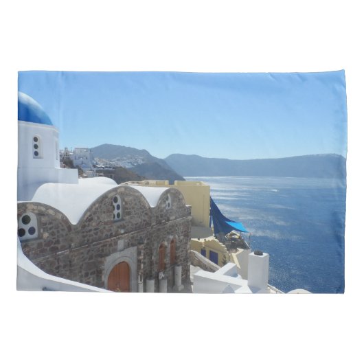 Santorini, Griekenland Kussensloop (Achterkant)