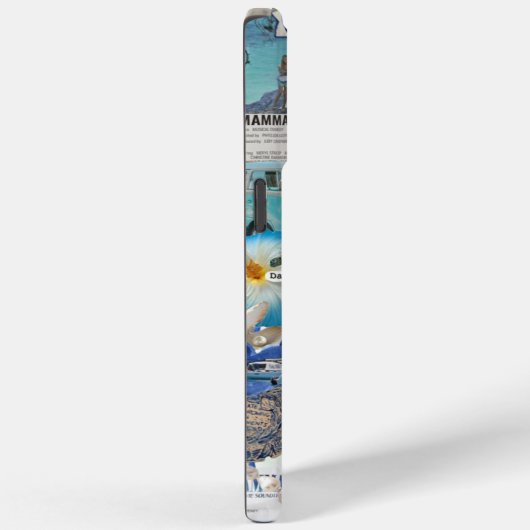 Santorini Griekenland Kustblauwe Zomercollage Case-Mate iPhone Case (Achterkant / Rechts)
