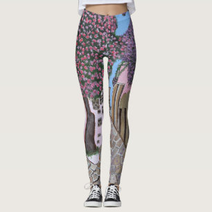 Santorini, Griekenland leggings