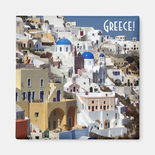 Santorini, Griekenland Magneet (Voorkant)